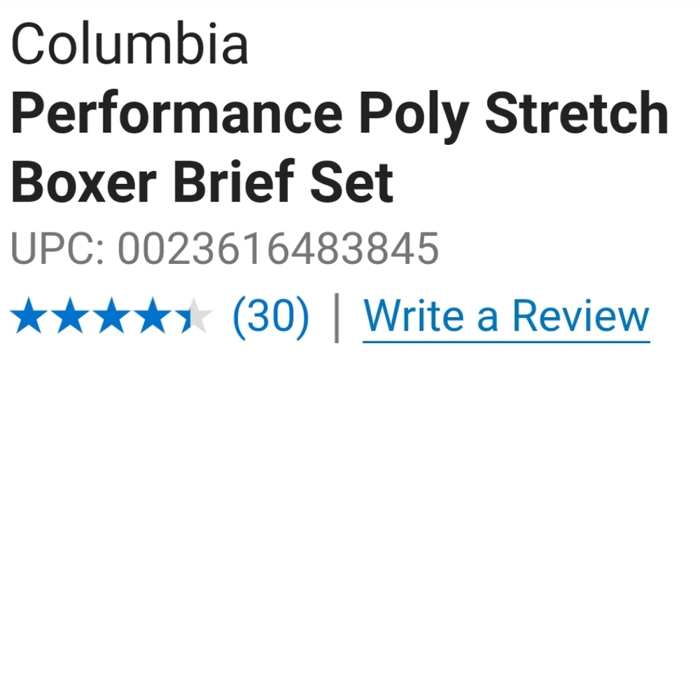 🆕️ Columbia Performance Boxer Briefs - Picture 2 of 8